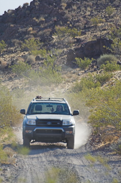 Mojave-Road-0026 - James cruising up to Piute Spring.