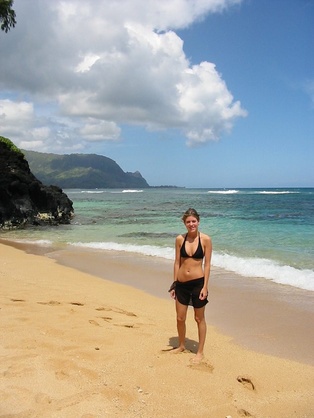 Honeymoon-Kauai-013 - This is Hideaways beach, right below our condo